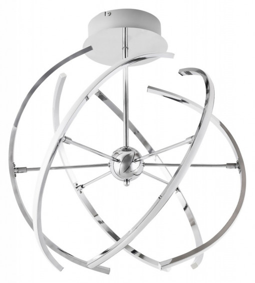 Lustra LED Alyson 2433, 48W, 2765lm, lumina calda, IP20, crom, Rabalux