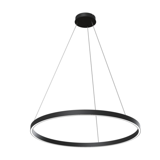 Lustra LED Rim MOD058PL-L42B4K, 51W, 1800lm, lumina neutra, IP20, neagra, Maytoni