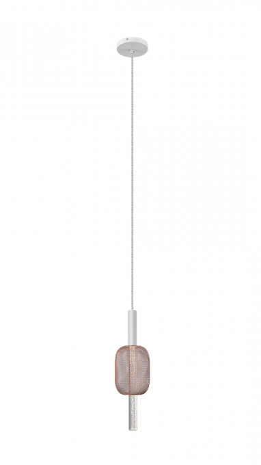 Pendul LED Hold KL142034, 5W, 450lm, lumina calda, alba+roze aurie, IP20, Klausen [1]- savelectro.ro