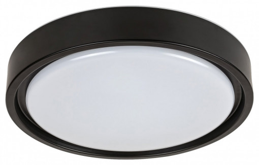 Plafoniera Foster LED, metal, negru, alb, cu telecomanda, senzor de miscare, 1300 lm, temperatura de culoare ajustabila (2700-5000K), 3283, Rabalux