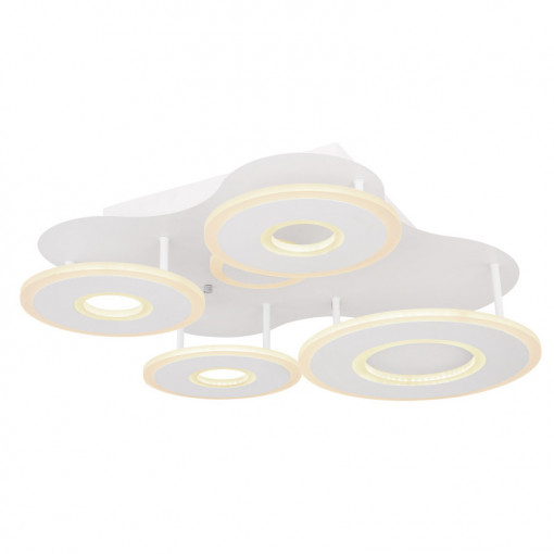 Plafoniera LED 487271-55, cu telecomandă, 55W, 3800lm, lumina calda+neutra+rece, IP20, alba, Globo Lighting