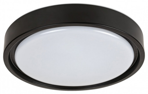 Plafoniera LED Foster 3283-RAB, cu telecomanda, senzor de miscare, 28W, 1300lm, lumina calda, neutra, rece, neagra+alba, IP20, Rabalux