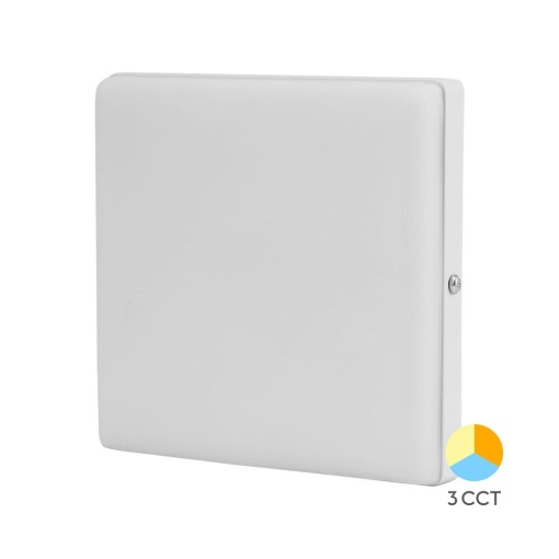 Plafoniera LED patrata 24W(200W) Braytron, 2500 lm, lumina calda/neutra/rece, IP20, alba