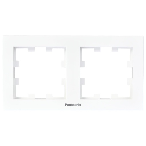 Rama dubla orizontala, IP20, Alb, Panasonic Karre Plus 55