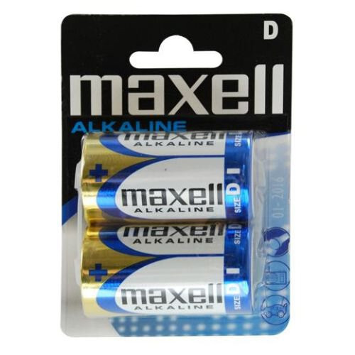Set 2 baterii R20 Alkaline, Maxell