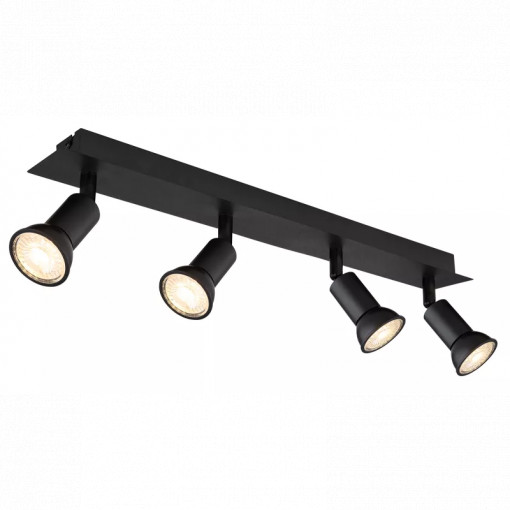 Spot Drew 57998-4, orientabil, 4xGU10, negru, IP20, Globo Lighting