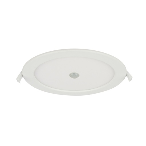 Spot LED 12392-18S, rotund, cu senzor de miscare, incastrat, 18W, 1600lm, lumina calda, IP44, alb, Globo