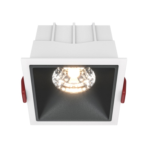 Spot LED Alfa DL043-01-15W3K-SQ-WB, 15W, 1050lm, lumina calda, IP20, alb+negru, Maytoni