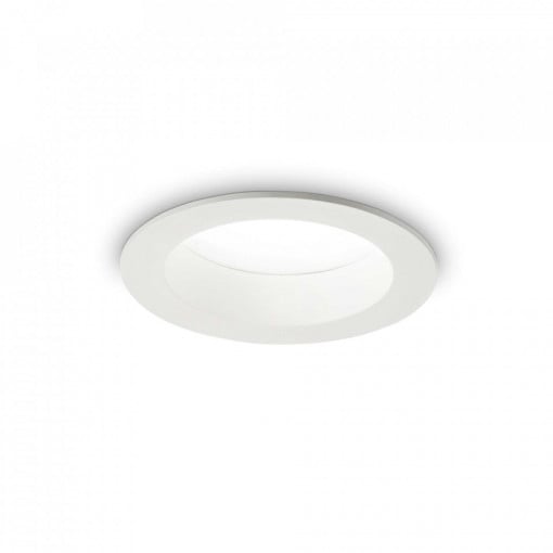 Spot LED Basic Fi Wide 193403, 10W, 1100lm, lumina neutra, IP20, alb, Ideal Lux