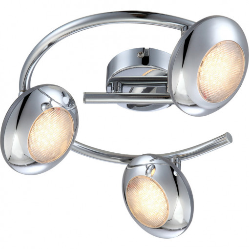 Spot LED Gilles 56217-3, 15W, 960lm, lumina calda, IP20, crom, Globo Lighting