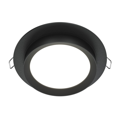 Spot LED incastrat Hoop, 1xGX53, diametru 11cm, aluminiu, IP20, negru, Maytoni