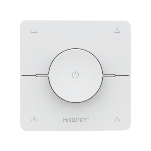 Telecomandă MiBoxer K0, alba, rotativa, pentru benzi LED monocolor și CCT