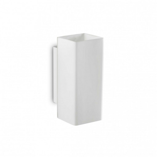 Aplica PAUL AP2 patrat, metal, sticla, alb, 2 becuri, dulie G9, 231129, Ideal Lux