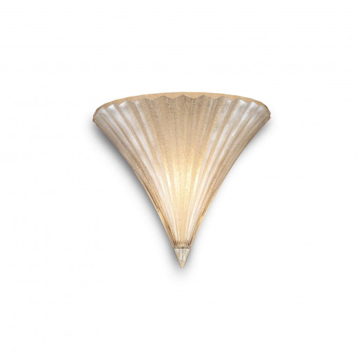 Aplica SANTA, metal, sticla, auriu, 1 bec, dulie E14, 013046, Ideal Lux