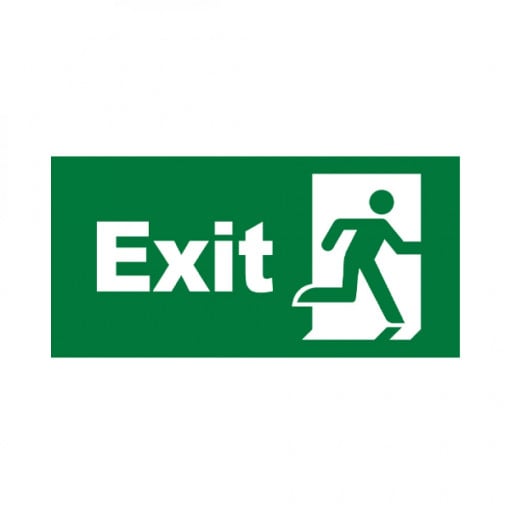 Autocolant EXIT+usa, pentru lampi BC14-0900, Braytron