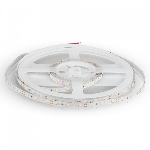 Banda led SMD 3528 V-TAC, lumina neutra(4000K), 4.2W/m, 420lm/m, 60 leduri/m, 12V, IP20