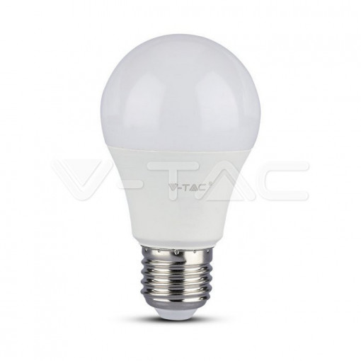 Bec LED 11W(75W) V-TAC A60, E27, 1055 lm, cip Samsung, lumina calda (3000 K), clasa energetica F