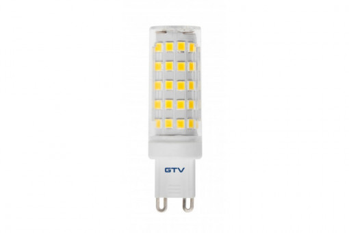 Bec LED GTV, G9, 6.5W(48W), 600 lm, lumina calda (3000K), clasa energetica F