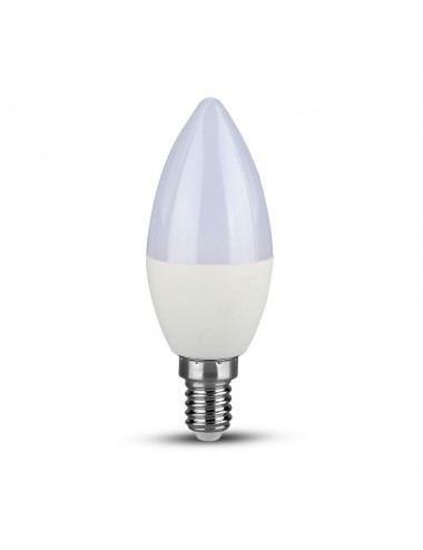 Bec LED lumanare 5.5W(40W) V-TAC, cip Samsung, E14, 470 lm, lumina neutra (4000K), clasa energetica G