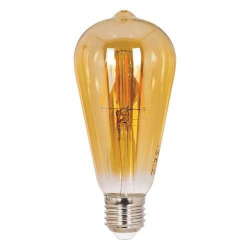 Bec LED Vintage Ledisone Retro ST64, 8W(60W) auriu, lumina calda(2500K), forma avocado, 800Lm, E27, Vito