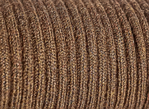 Cablu textil mohair maro 2x0.75
