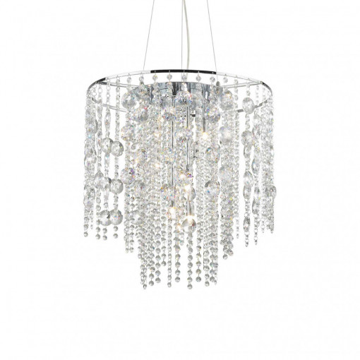 Candelabru EVASIONE SP10, metal, cristale, 10 becuri, dulie G9, 044767, Ideal Lux