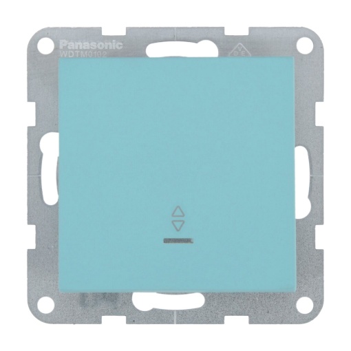 Intrerupator cap scara cu led 10A, IP20, Turcoaz, Panasonic Karre Plus 55 Soft Touch