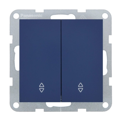 Intrerupator dublu cap scara 10A, IP20, Ocean, Panasonic Karre Plus 55 Soft Touch