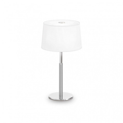 Lampa de bioru HILTON TL1, metal, textil, alb, 1 bec, dulie G9, 075525, Ideal Lux