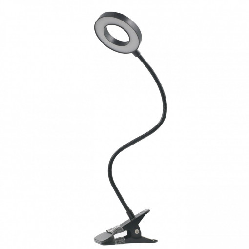 Lampa de birou ajustabila Flex LED, 8W, temperatura de culoare ajustabila(3000/4500/6500K), 790 lm, neagra, Klausen [1]- savelectro.ro