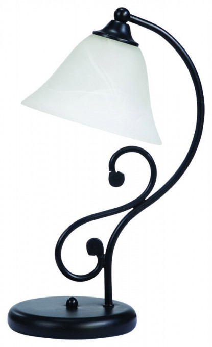 Lampa de birou Dorothea 7772, cu intrerupator, 1xE14, alba+neagra, IP20, Rabalux