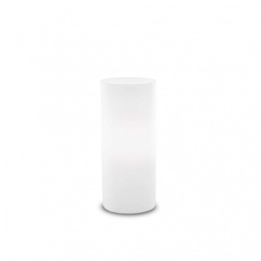 Lampa de birou EDO TL1 SMALL, metal, sticla, alb, 1 bec, dulie E27, 044606, Ideal Lux