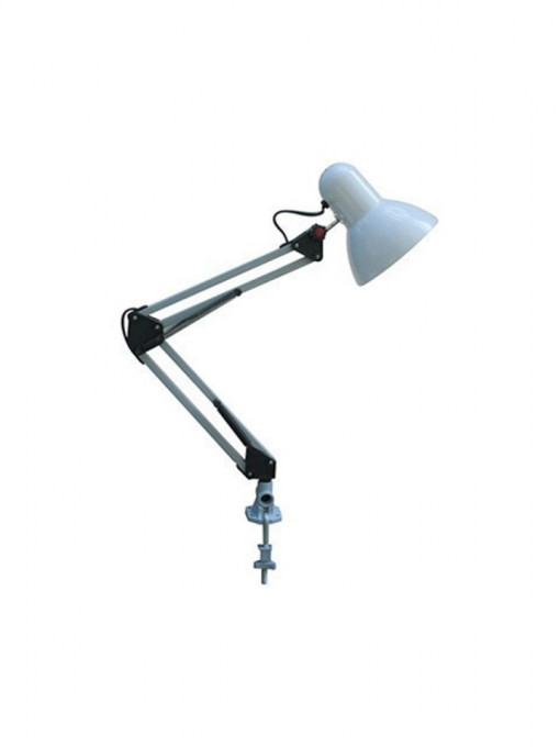 Lampa de birou Rana 048-013-0060A, cu intrerupator, orientabila, 1xE27, alba, IP20, Horoz Electric
