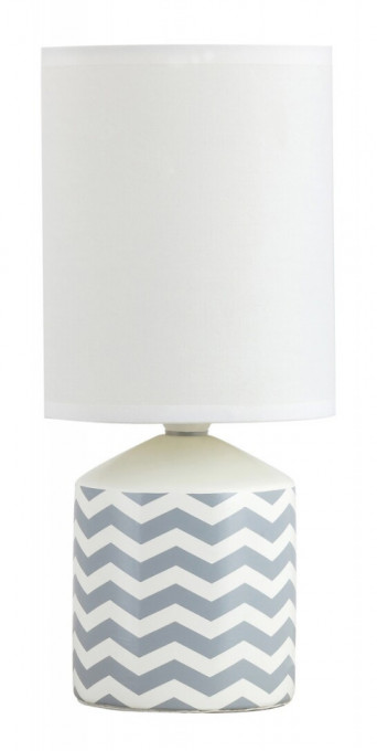 Lampa de birou Sophie, ceramica, textil, alb, 1 bec, dulie E14, 4397, Rabalux