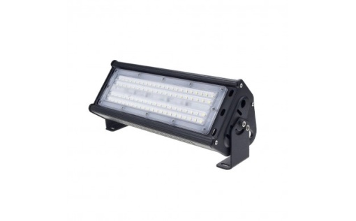 Lampa industriala liniara LED Optonica 50W, lumina rece (6000K), IP44, 5000lm, negru