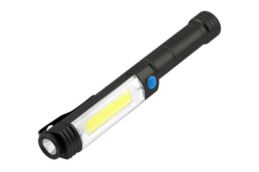 Lanterna LED 6W, 400 lm, 3 moduri de iluminare, lumina rece(6400 K), IP44, alimentare cu 3 baterii AA(neincluse) GTV