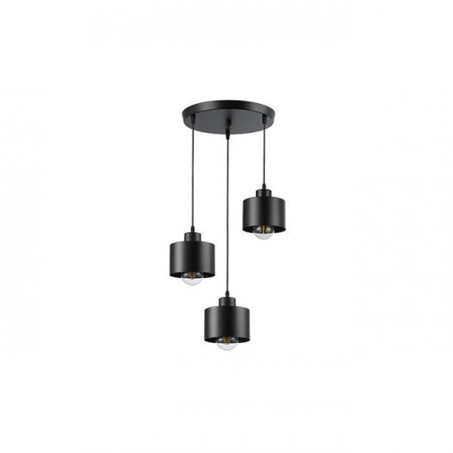 Lustra Elza, 3xE27, negru, Masterled
