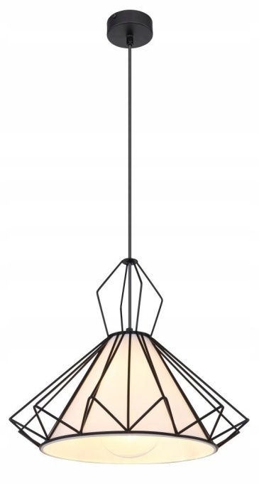 Pendul Globo Gisela 15440, 1xE27, max. 60W, alb-negru