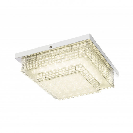 Plafoniera LED Cake 48214-16, 16W, 1410lm, lumina neutra, IP20, crom, Globo Lighting