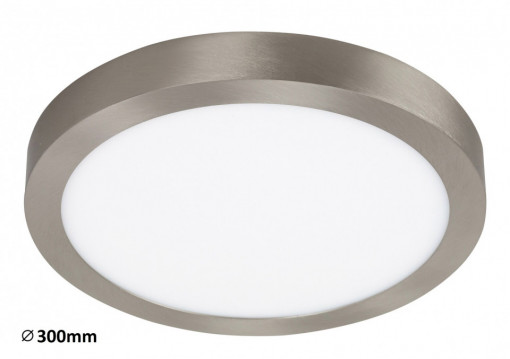 Plafoniera LED Lois 2661-RAB, rotunda, 24W, 1700lm, lumina calda, IP20, crom, Rabalux