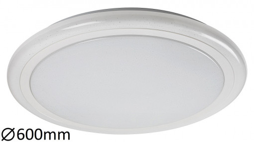 Plafoniera Leonie LED, metal, alb, cu telecomanda, 3400 lm, temperatura de culoare variabila (3000-6500K), 1511, Rabalux