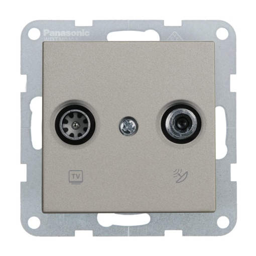 Priza TV finala + satelit, IP20, Bronz, Panasonic Karre Plus 55