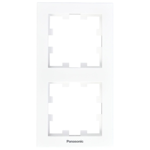 Rama dubla verticala, IP20, Alb, Panasonic Karre Plus 55