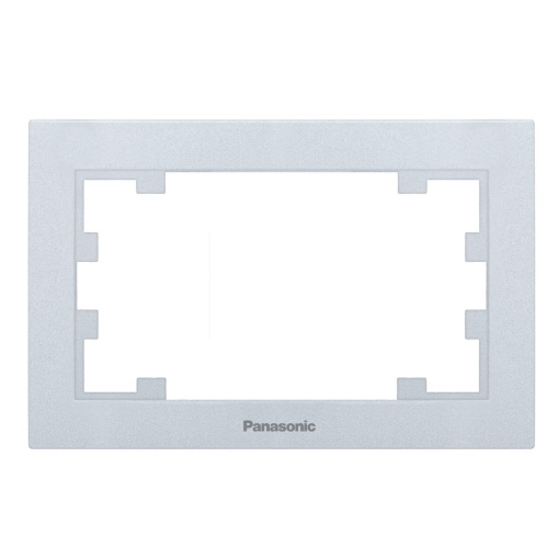 Rama priza dubla, IP20, Argintiu, Panasonic Karre Plus 55