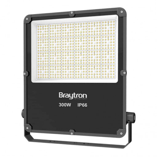 Reflector LED, 300W, 39000 lm, lumina neutra (4000K), gri, Braytron