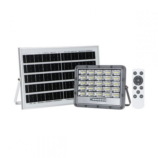 Reflector LED cu panou solar, cu telecomanda, 10W, temperatura de culoare ajustabila (3000-6000K), 1000 lm, IP65, Optonica
