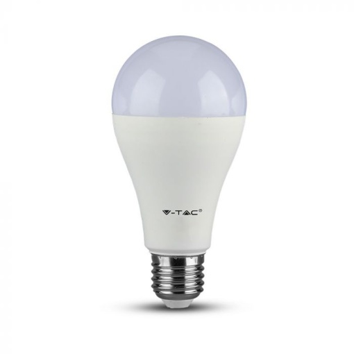 Set 3 becuri LED V-TAC, 8.5W(60W), A60, E27, 806 lm, lumina rece (6500K), clasa energetica F