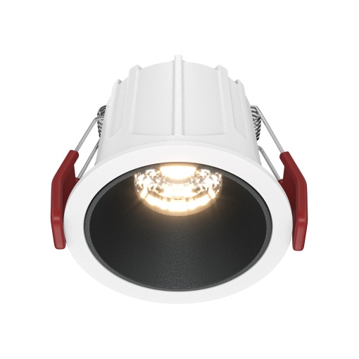 Spot LED Alfa DL043-01-10W3K-D-RD-WB, dimabil, 10W, 450lm, lumina calda, IP20, alb+negru, Maytoni