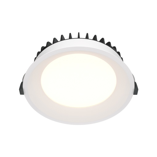 Spot LED incastrat, 24W, 1800lm, 4000K, IP44, alb, Maytoni