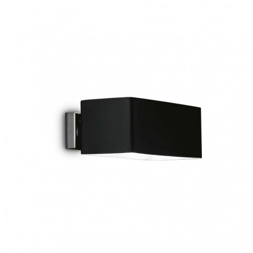 Aplica BOX AP2, metal, sticla, negru, 2 becuri, dulie G9, 009513, Ideal Lux